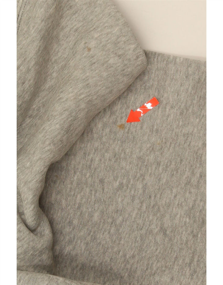 Nike Herren-Kapuzenpullover aus mittelgrau gefleckter Baumwolle