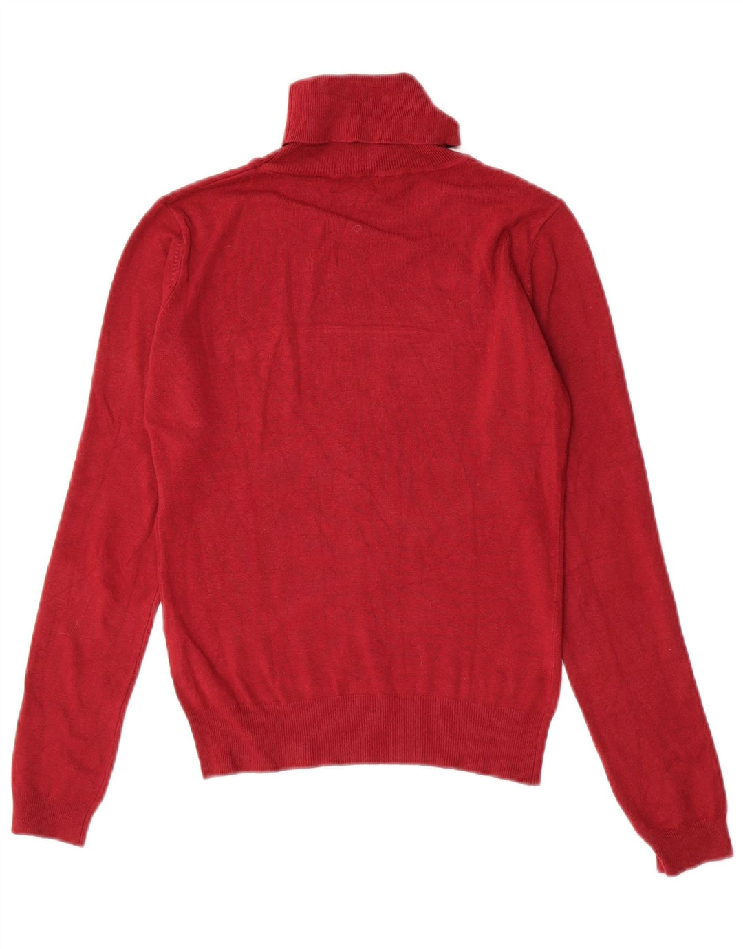 Guess Damen-Pullover mit Rollkragen, Grafik, Gr. 10, Größe S, Rot