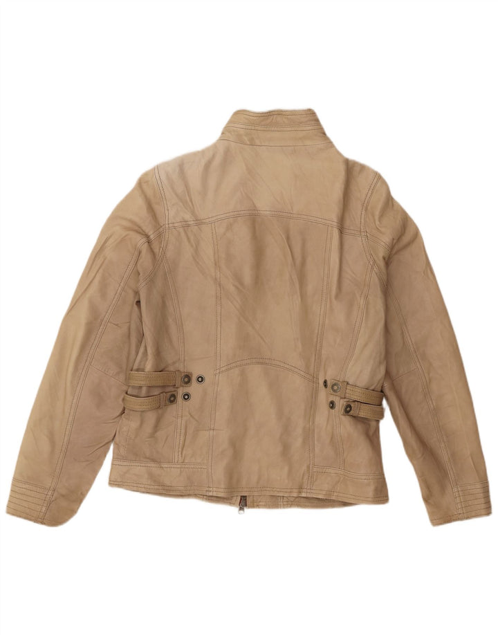 Cecil Damen Lederjacke UK 12 Mittelbraun