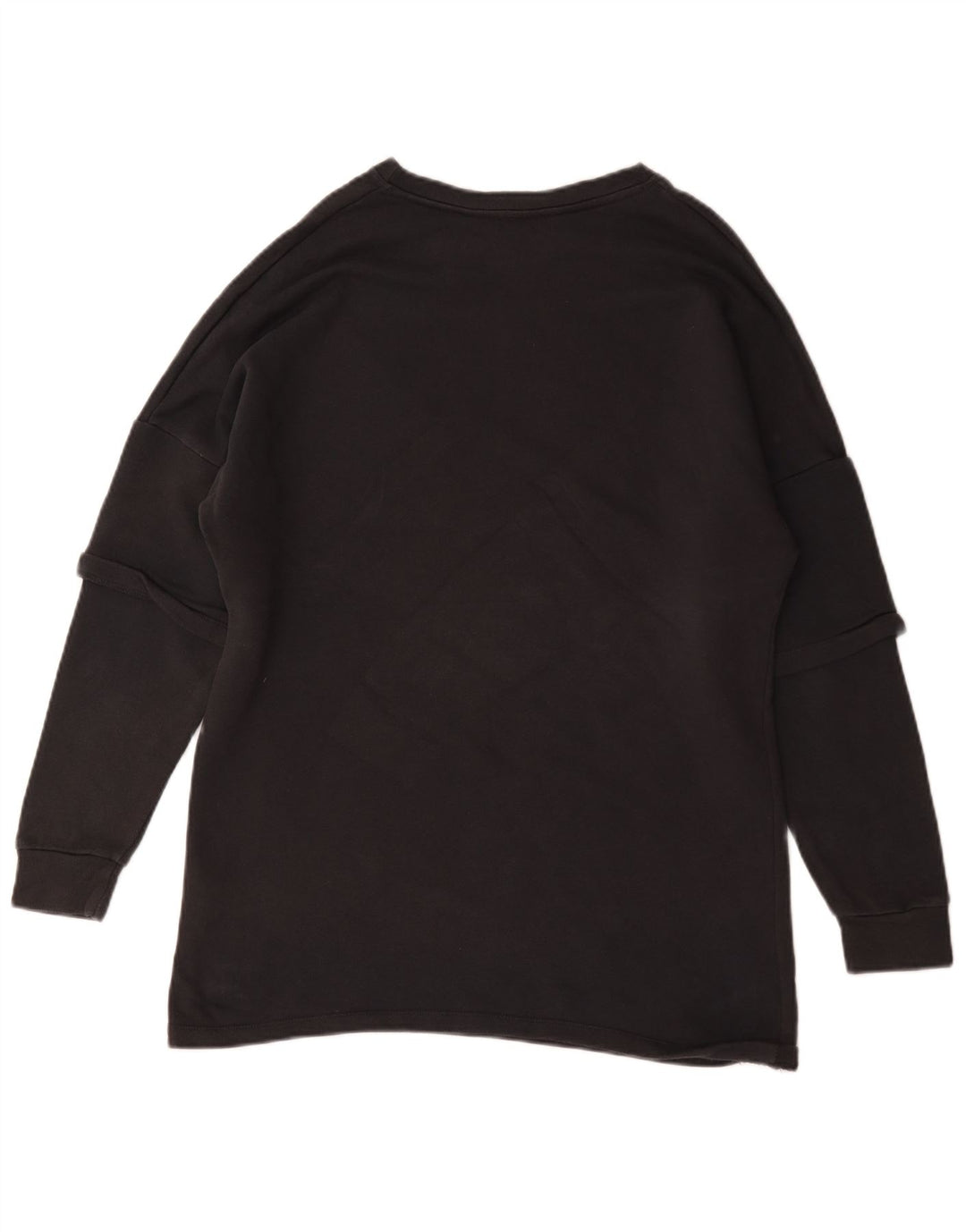 Zara Herren Sweatshirt Pullover Small Schwarz Baumwolle