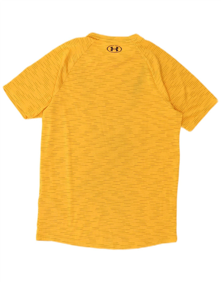 Under Armour Herren-T-Shirt-Oberteil, klein, gelb gestreift, Polyester