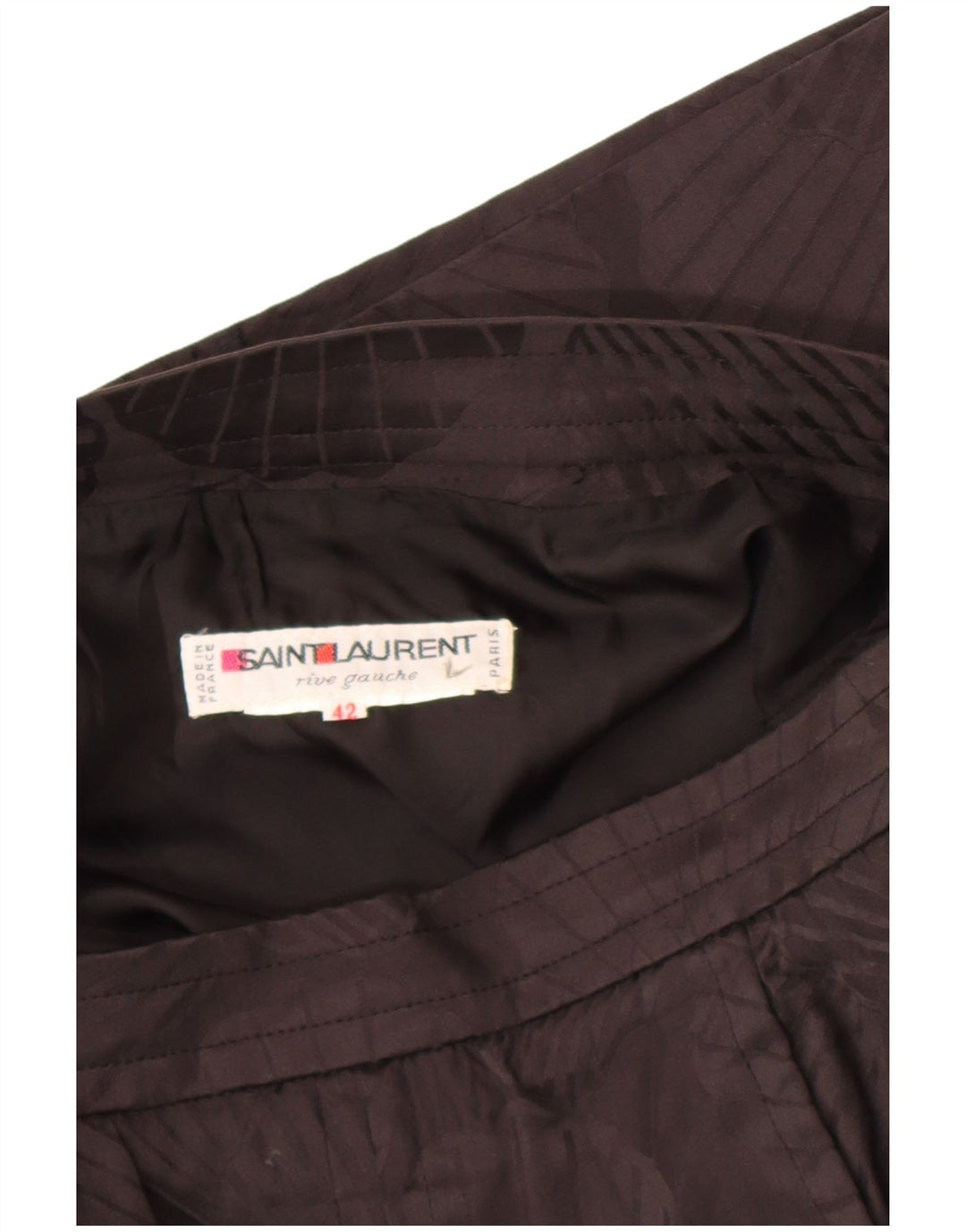 Saint Laurent Damen gerader Rock IT 42 Medium W30 Schwarzer Blumendesigner