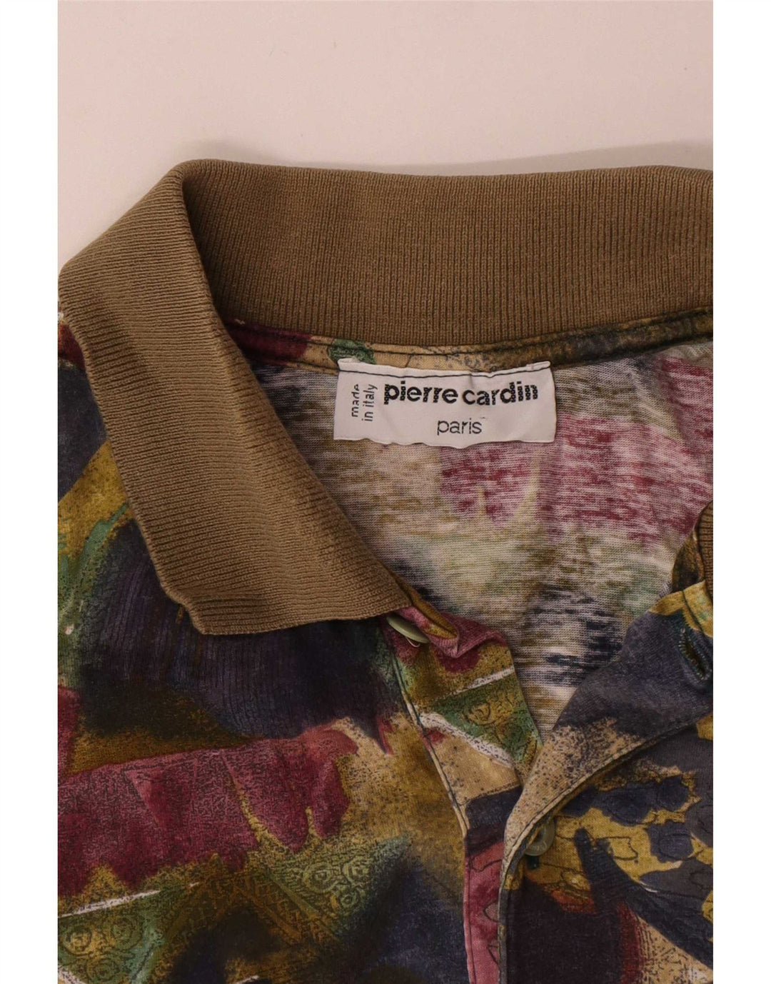 Pierre Cardin Herren-Poloshirt mit Grafik, mittelgroß, mehrfarbig, geometrisch, Baumwolle