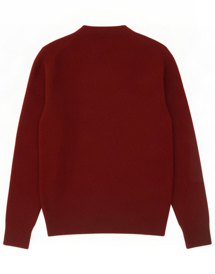 Superdry Damen-Pullover mit Rundhalsausschnitt, UK 14, mittelbraune Wolle