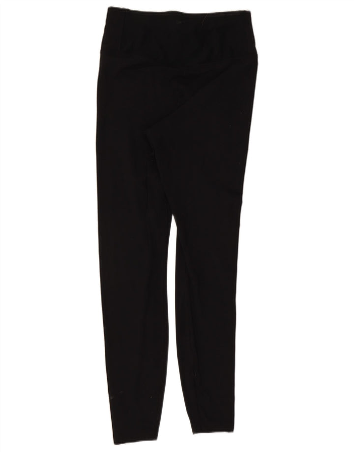 Nike Damen Dri Fit Leggings UK 12 Mittelschwarzes Nylon