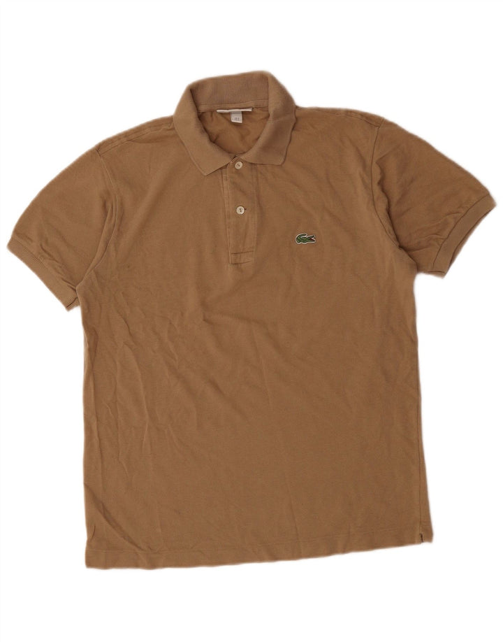Lacoste Herren-Poloshirt mit klassischer Passform, Größe 3, klein, beige Baumwolle