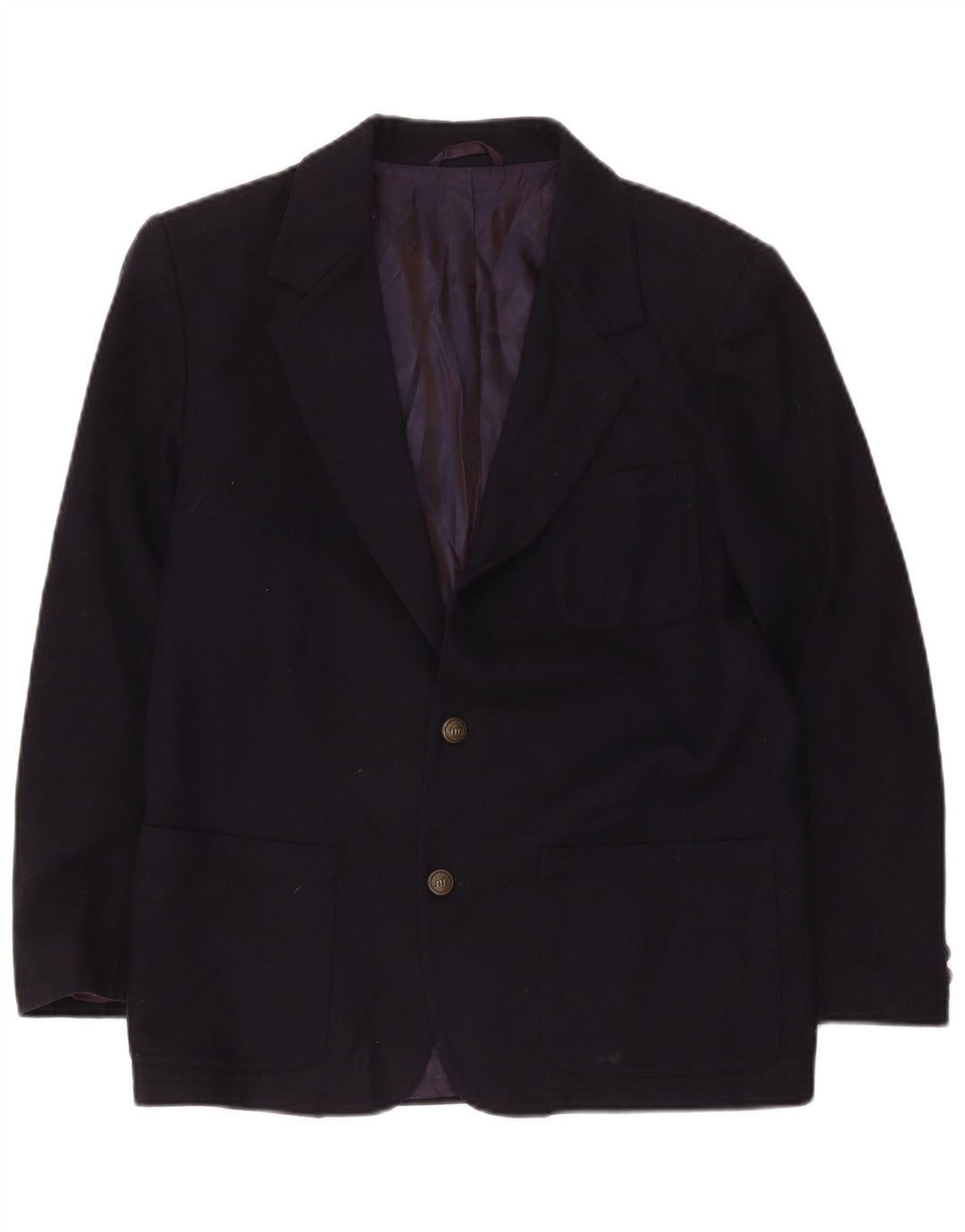Henry Cottons Jungen-Blazer mit 2 Knöpfen, 14–15 Jahre, marineblaue Wolle