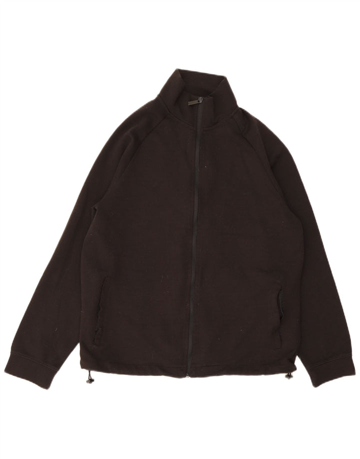 Zara Damen-Trainingsanzug, Top-Jacke, UK 16, Größe L, Schwarz, Polyester