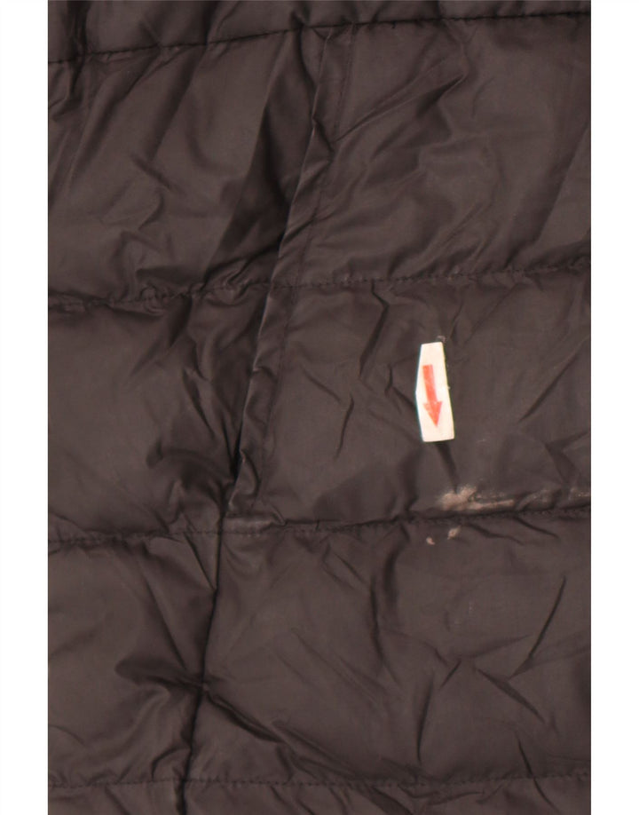 The North Face wattierte Jungenjacke mit Kapuze, 13–14 Jahre, XL, schwarzes Polyester