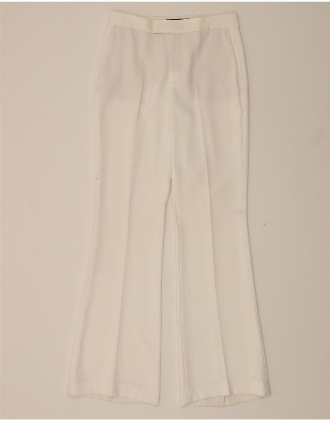 ZARA Womens Bootcut Chino Trousers Small W28 L32 White Vintage Zara and Second-Hand Zara from Messina Hembry 