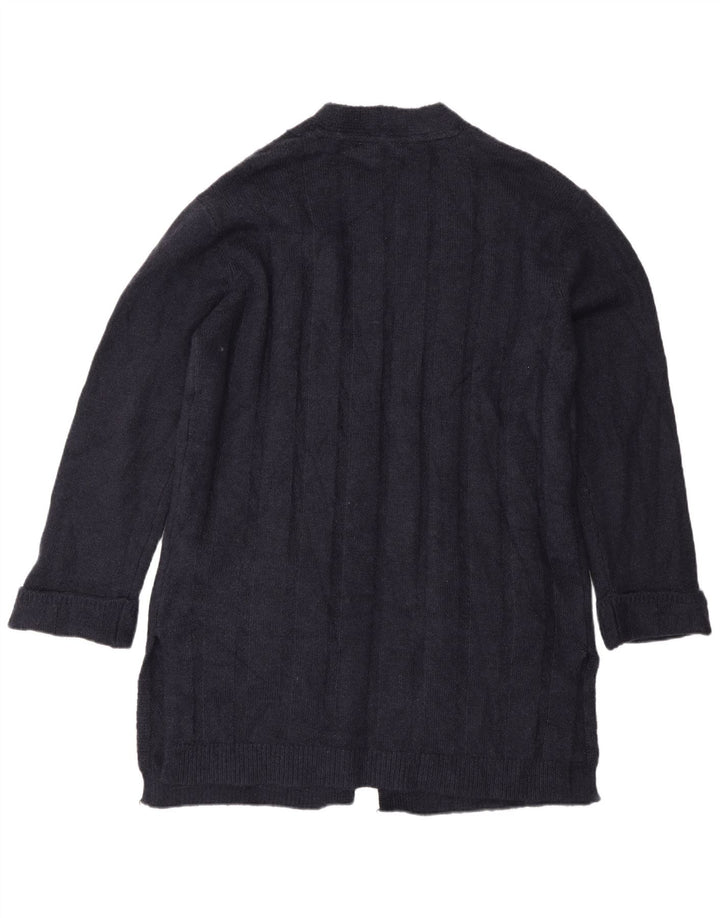 Marks & Spencer Damen Longline-Cardigan-Pullover UK 14 Medium Navy Blue