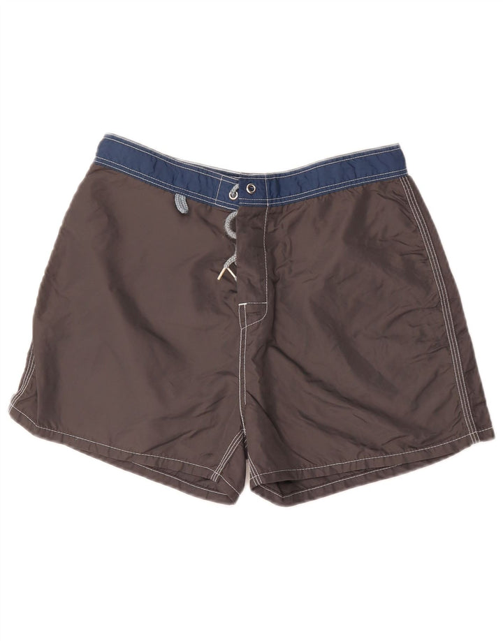 Sundek Herren-Badeshorts, Größe S, Grau, Farbblock