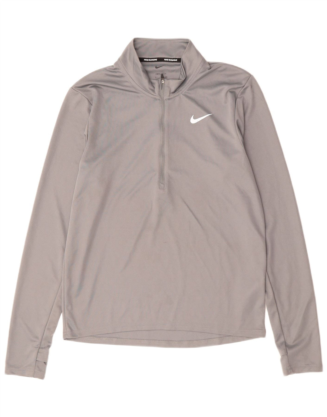 NIKE Herren Dri Fit Pullover-Trainingsanzug mit Reißverschluss, Größe S, Grau, Polyester