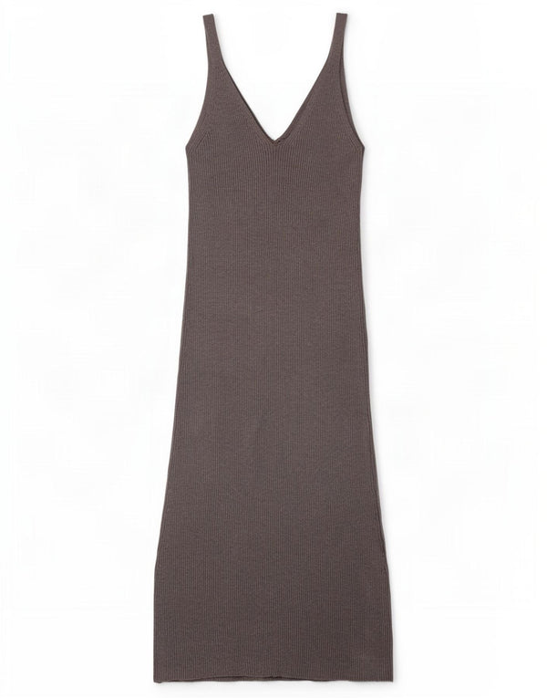 Ärmelloses Maxikleid für Damen von Zara, Gr. 8, Größe S, graue Viskose