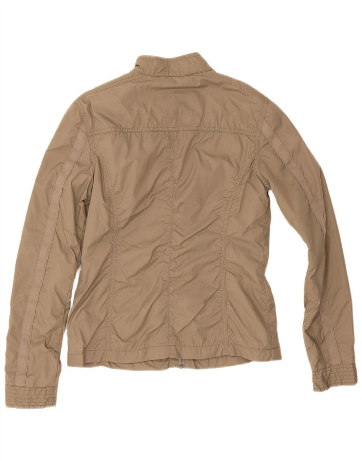 Tommy Hilfiger Damen Regenjacke UK 10 Small Beige Nylon