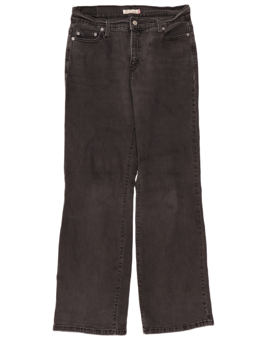 LEVI'S Damen 512 Bootcut Jeans US 12 Large W30 L30 Schwarz