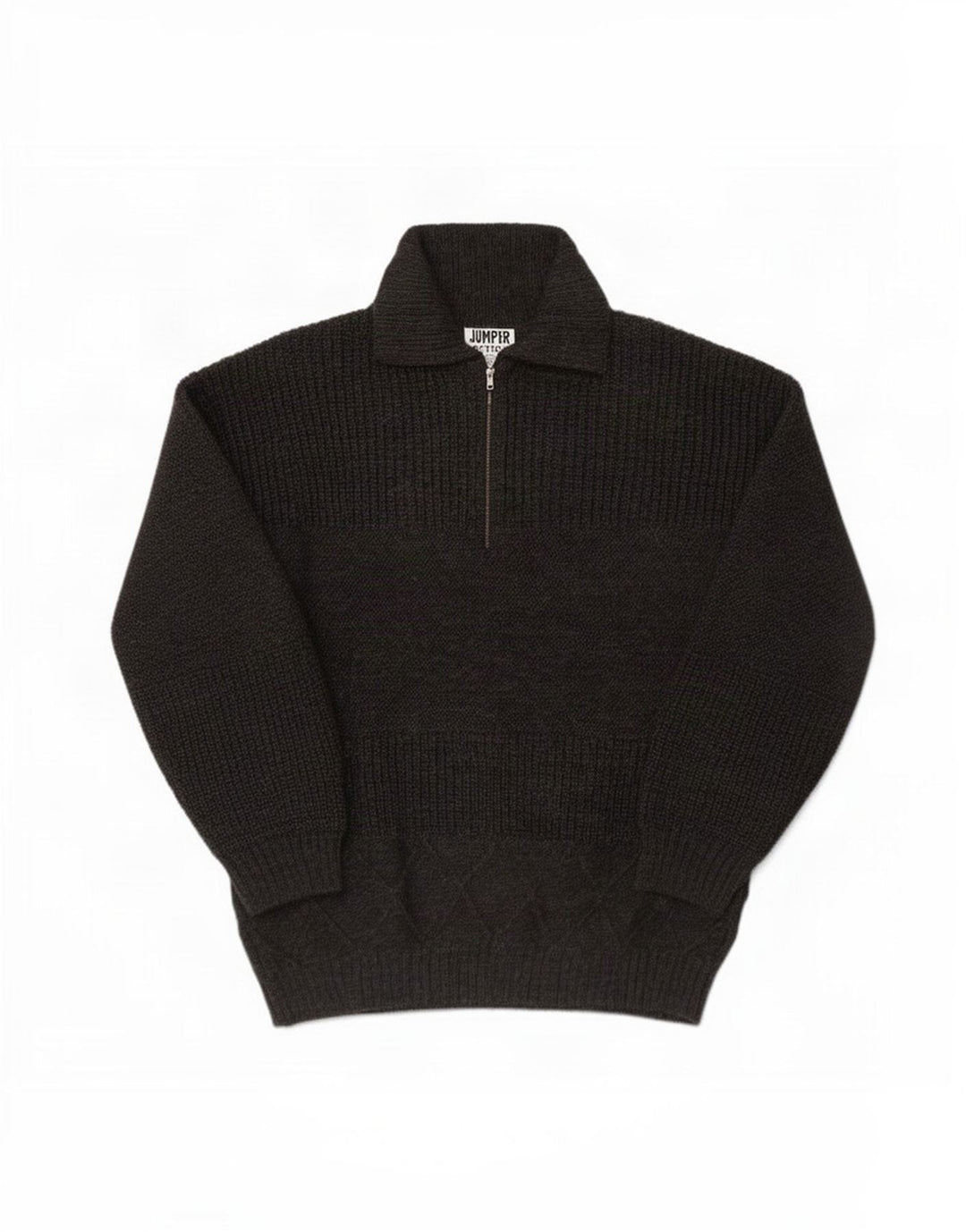 Vintage Herren Rollkragenpullover aus mittelgrauer Wolle