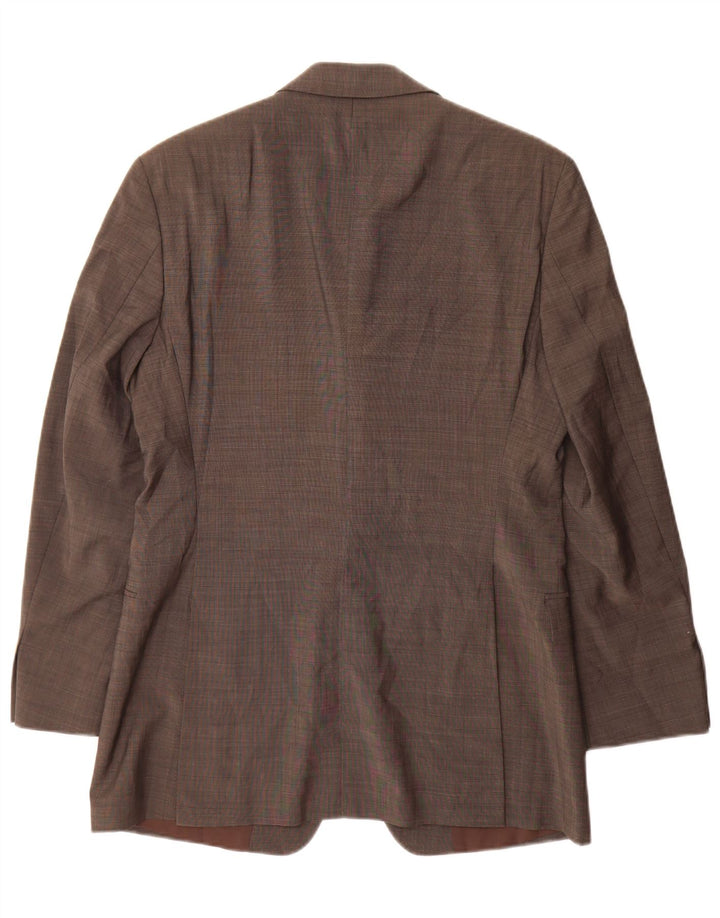 Hugo Boss Herren-Blazer mit 3 Knöpfen, EU 46, klein, graue Schurwolle