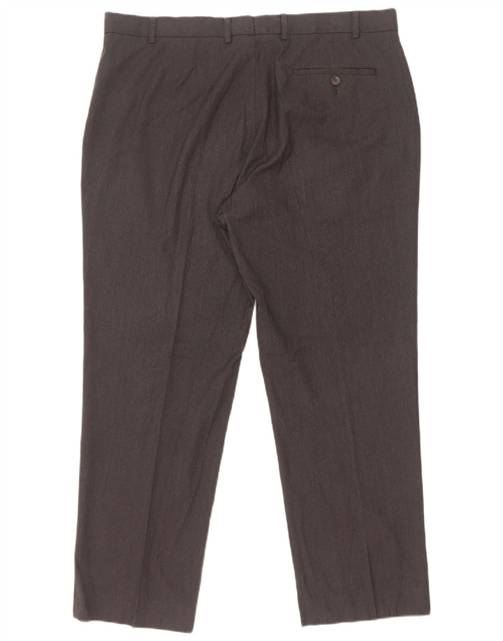 Marks & Spencer Herren-Anzughose in normaler Passform, W38 L29, grau, Polyester