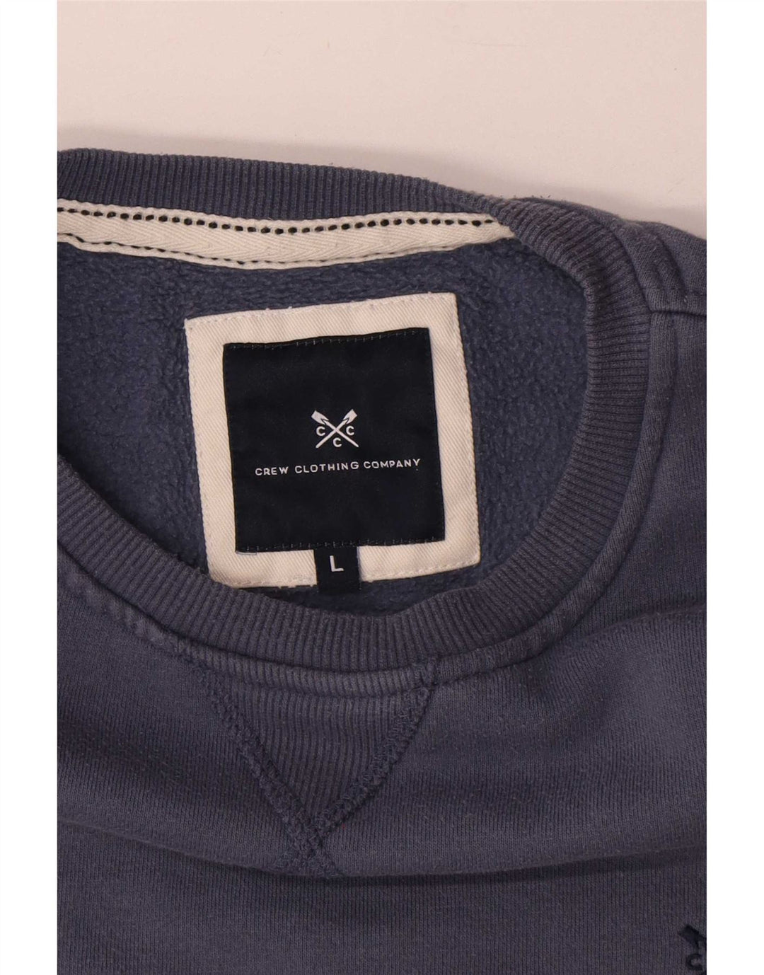 Crew Clothing Herren-Sweatshirt, Pullover, Größe L, Blau, Baumwolle