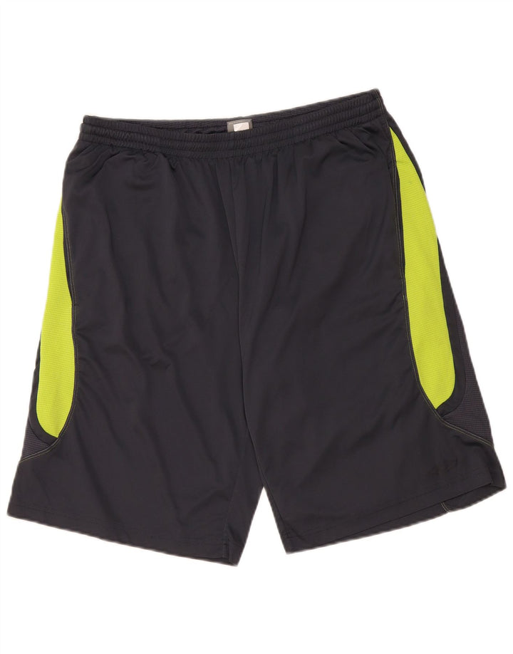 Umbro Herren Sportshorts XL Grau Colourblock