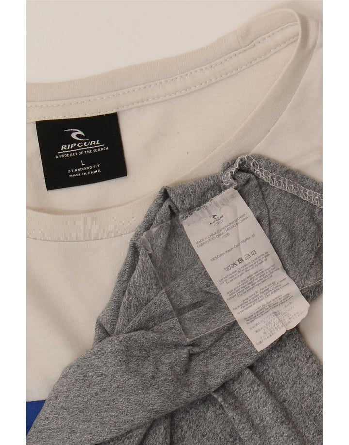 Rip Curl Herren-T-Shirt mit Standard-Passform, groß, mehrfarbig, Farbblock