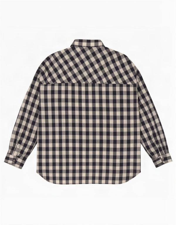 Zara Damen Trafaluc Übergroßes Hemd UK 10 Small Marineblau Gingham