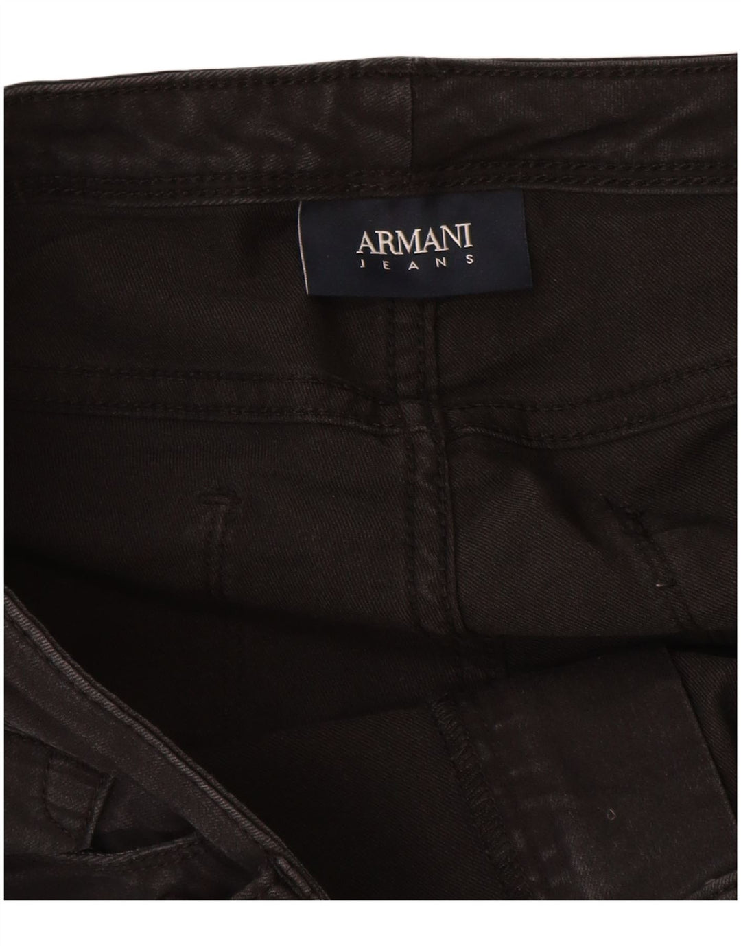 ARMANI Damen Slim Jeans W30 L27 Schwarze Baumwolle