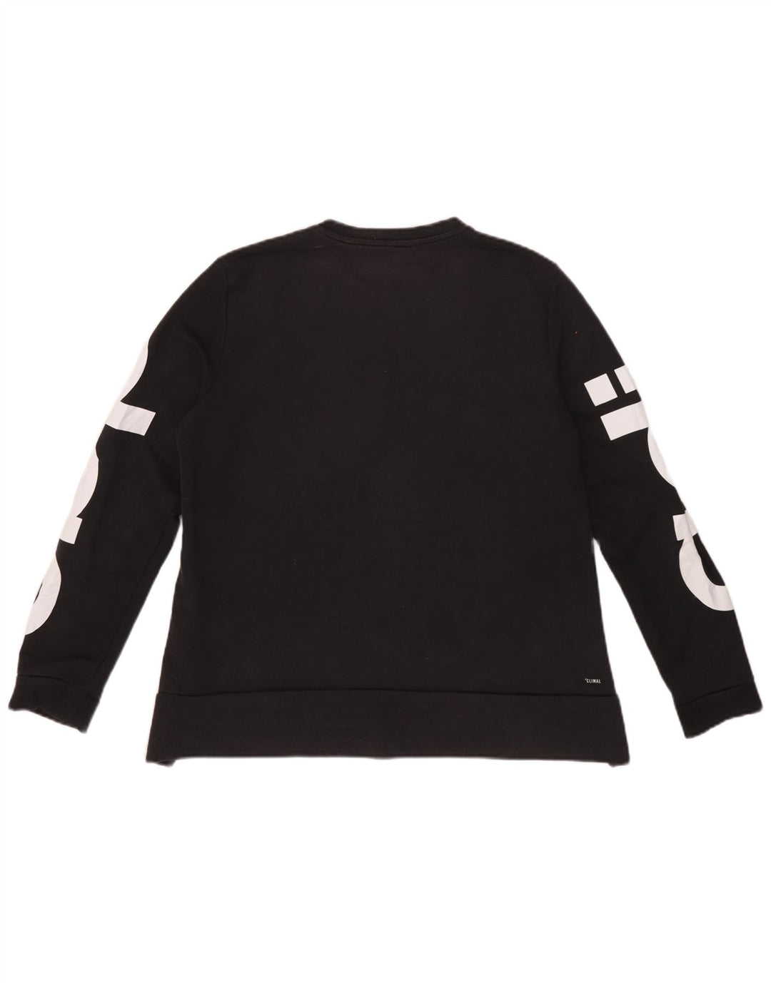 Adidas Damen Climalite Graphic Sweatshirt Pullover IT 44 Mittelschwarze Baumwolle