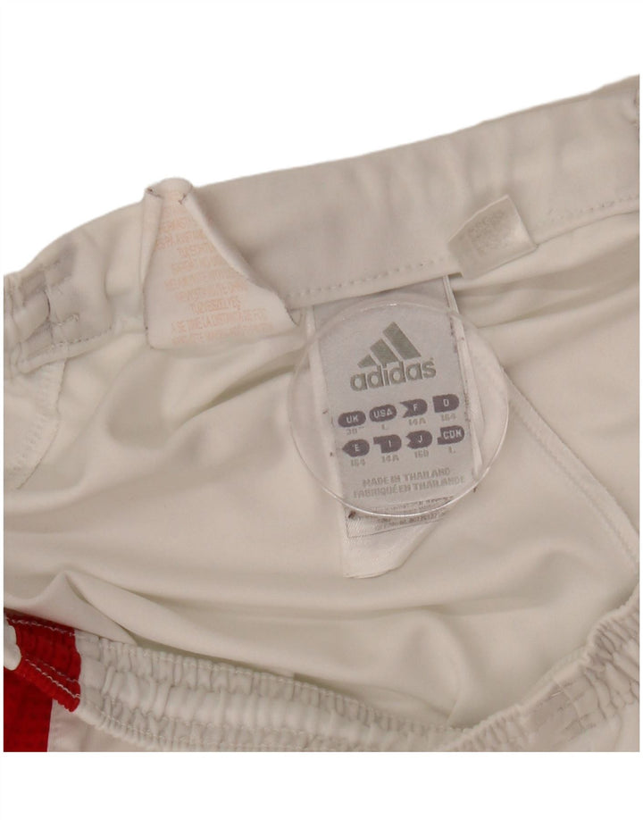 Adidas Jungen FC Bayern München Sportshorts 13–14 Jahre, weißes Polyester