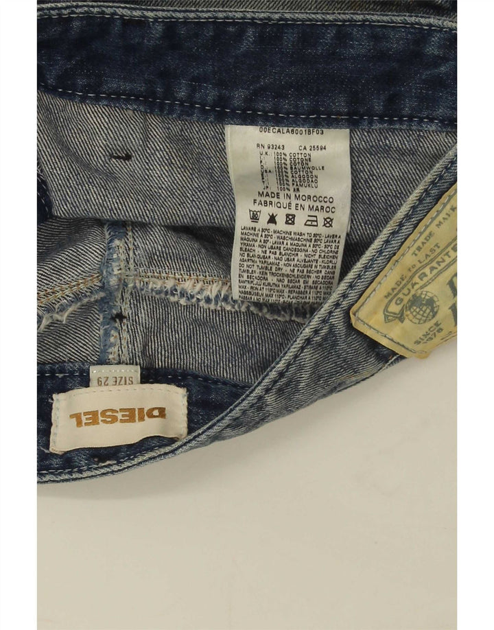 Diesel Damen Jeansshorts W29 mittelblaue Baumwolle