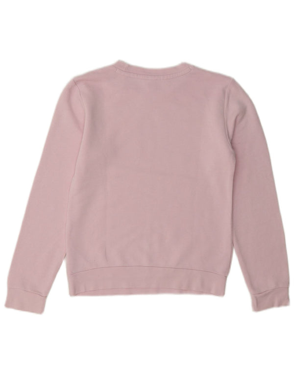 Adidas Mädchen Grafik Sweatshirt Pullover 9–10 Jahre Rosa Baumwolle