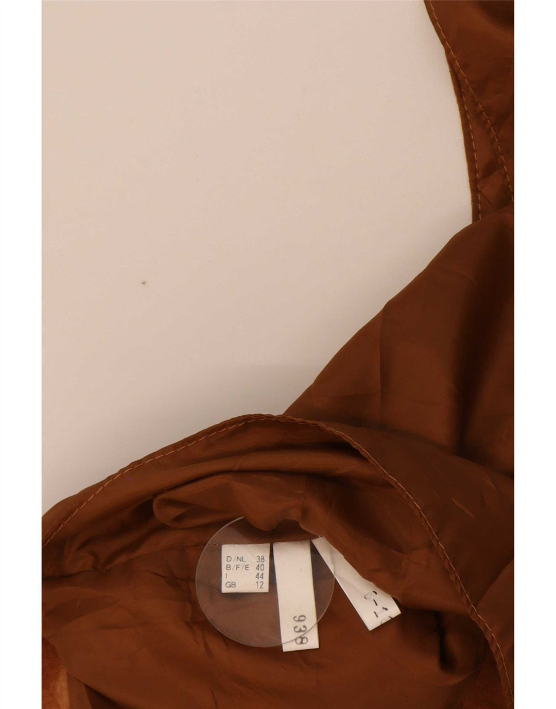 Vintage Damen Wildlederweste UK 12 Medium Beige Leder