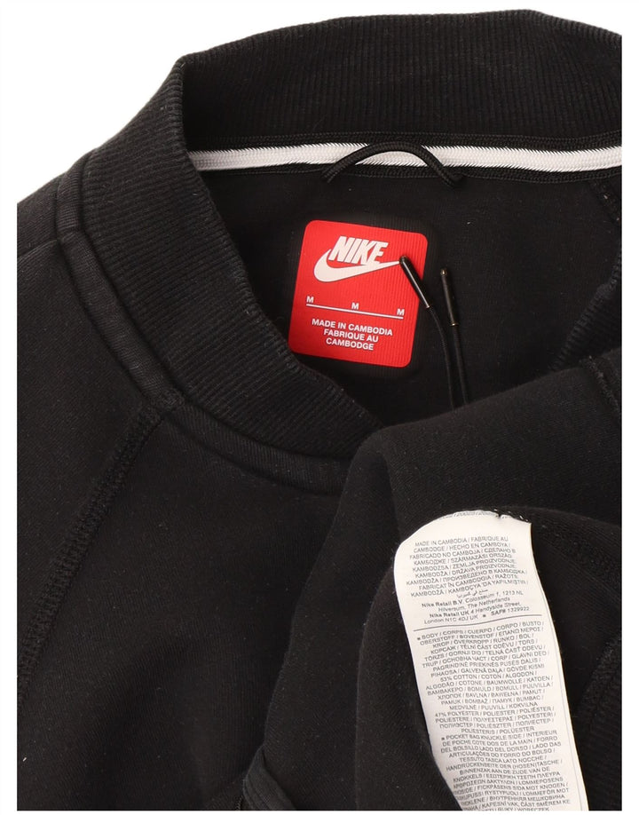 Nike Herren-Trainingsanzugoberteil aus Baumwolle in Mittelschwarz