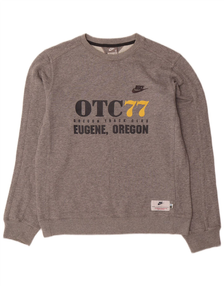 NIKE Herren-Sweatshirt mit Grafik, Gr. 36/38, Größe S, Grau