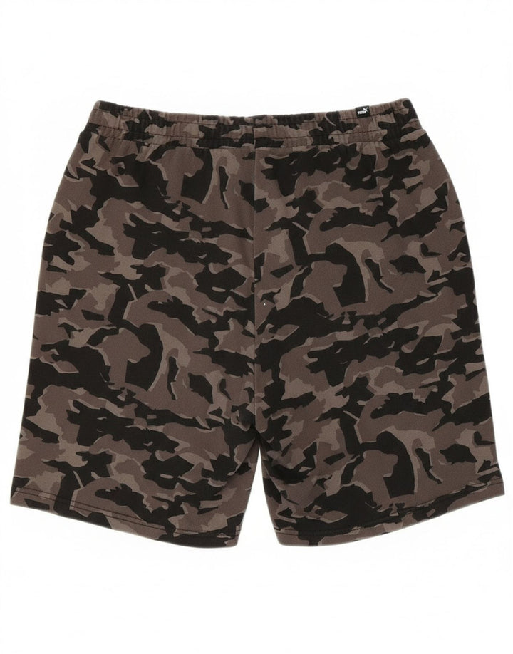 Puma Herren-Sportshorts, große graue Camouflage-Baumwolle