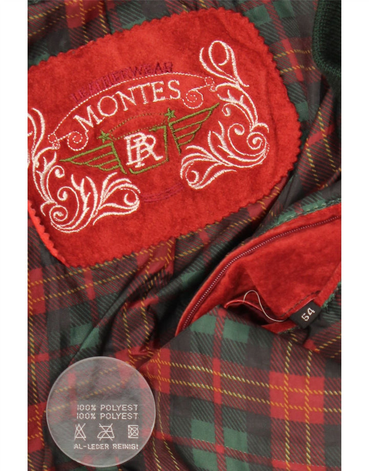 MONTES Herren Bomberjacke IT 54 2XL Rot Colourblock Polyester