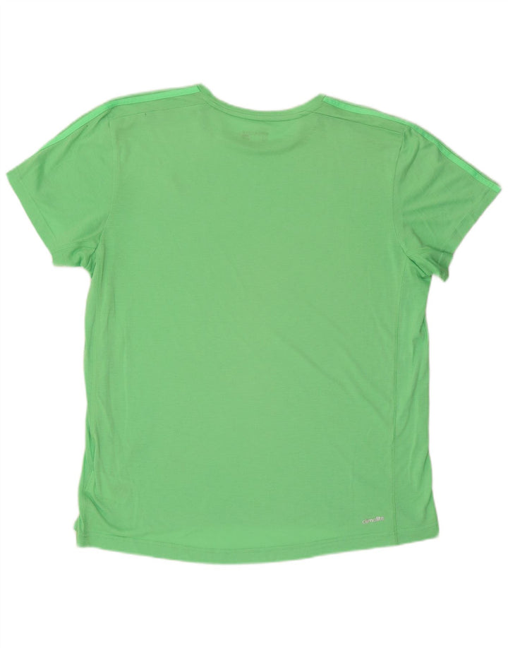 Adidas Herren Climalite T-Shirt Top XL Grün Polyester