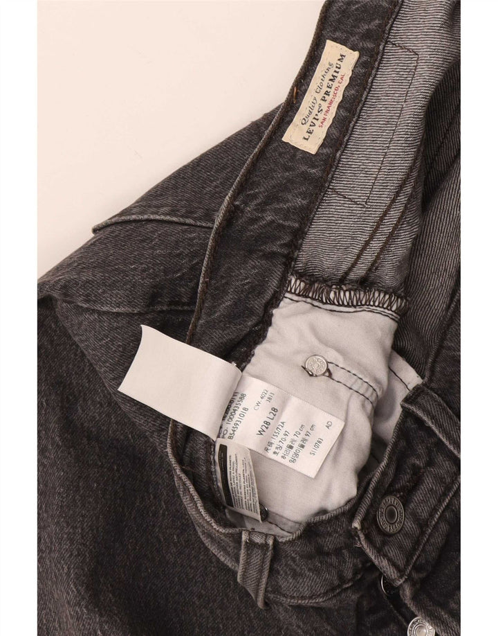 Levi's Damen 501 Straight Jeans W28 L28 Grau