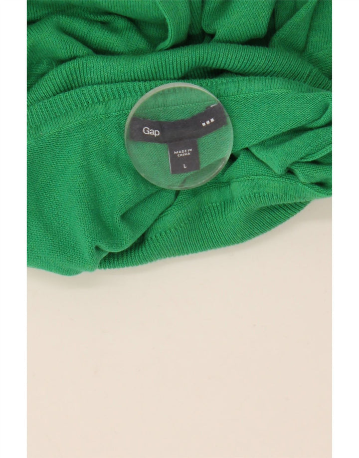Gap Rollkragenpullover für Damen, Gr. 40, Größe L, Grün, Baumwolle