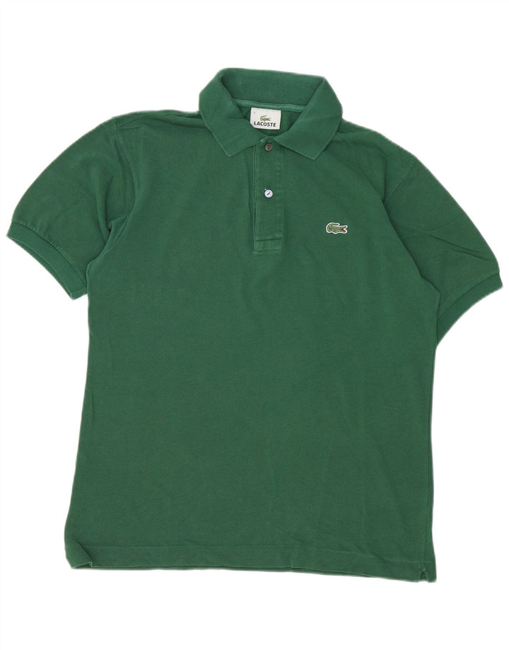 Lacoste Herren-Poloshirt, Größe 3, klein, grüne Baumwolle