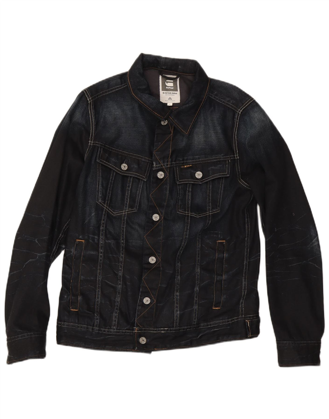 G-Star Herren Jeansjacke UK 40 Large Marineblau