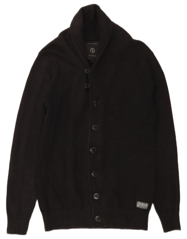 Jack & Jones Herren-Strickjacke, Größe S, Schwarz