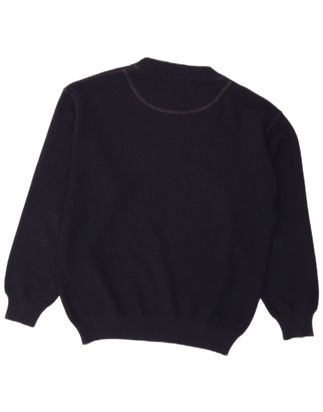 Explorer Herren-Pullover mit Rundhalsausschnitt, IT 50, mittelmarineblaue Wolle