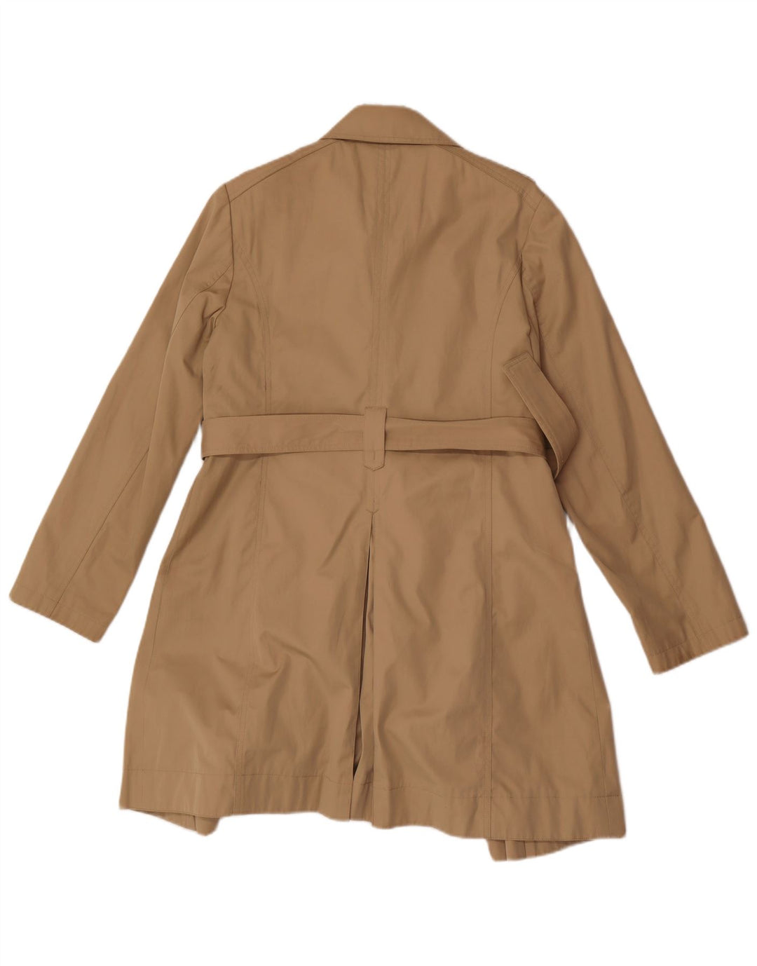 Michael Kors Damen Trenchcoat UK 10 Small Beige Baumwolle