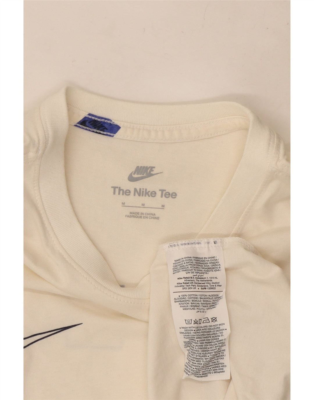 Nike Herren-T-Shirt mit Grafik, mittelweiße Baumwolle