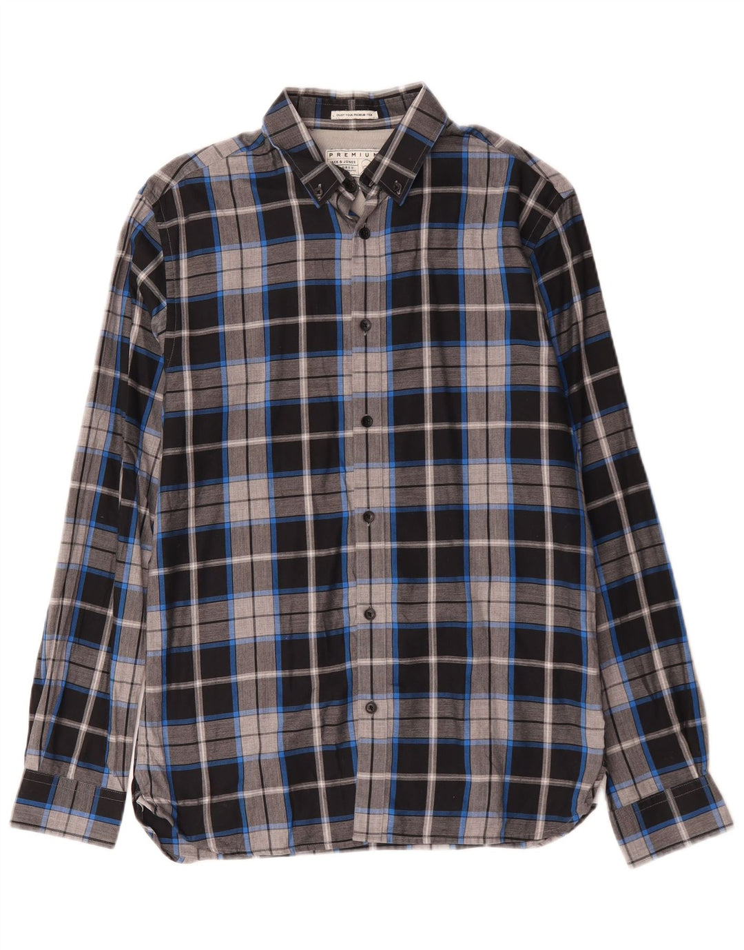 Jack & Jones Herren-Flanellhemd, mittelgroß, mehrfarbig, kariert, Baumwolle