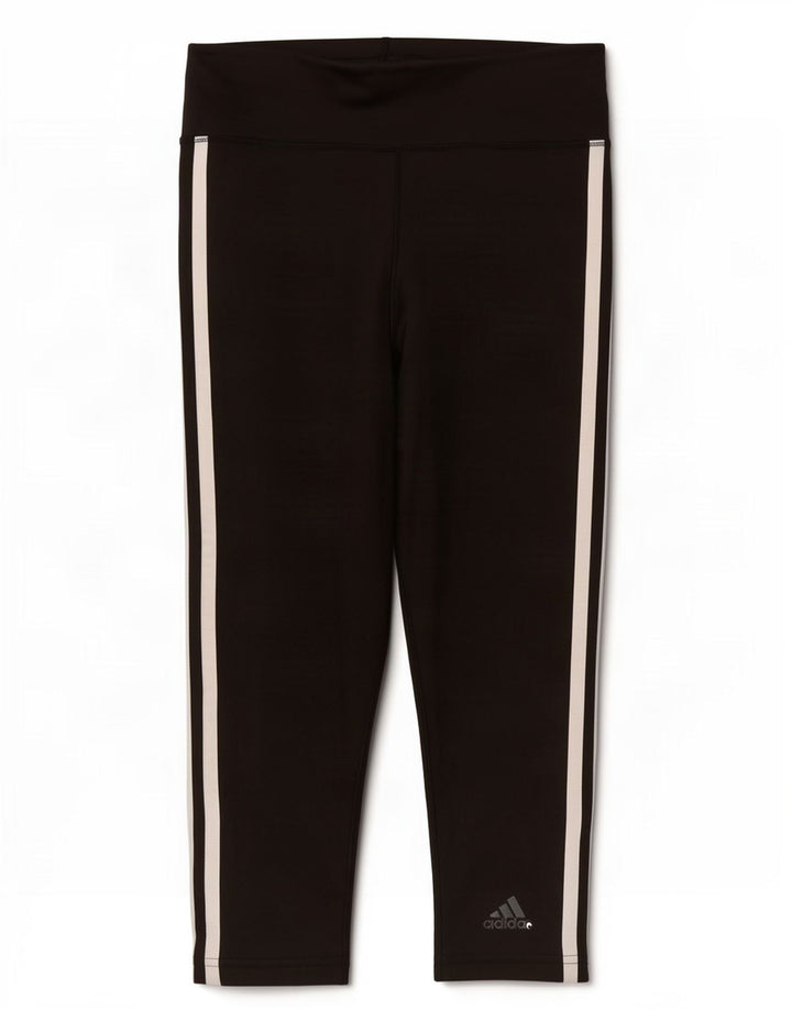 Adidas Damen Climalite Capri Leggings UK 4/6 XS Schwarz Polyester