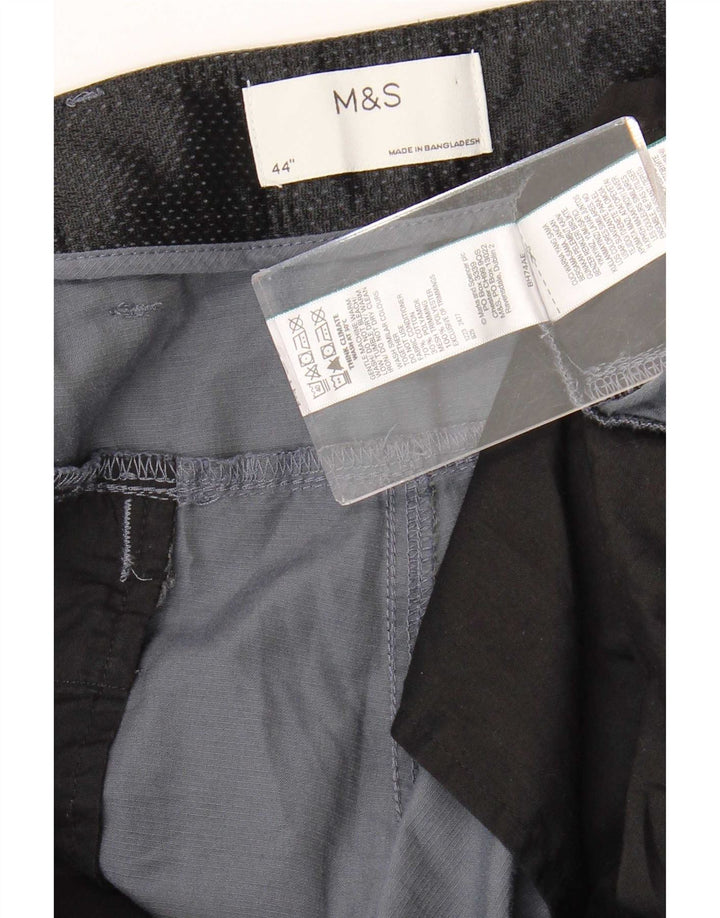 Marks & Spencer Herren Cargoshorts W44 2XL Marineblau Baumwolle