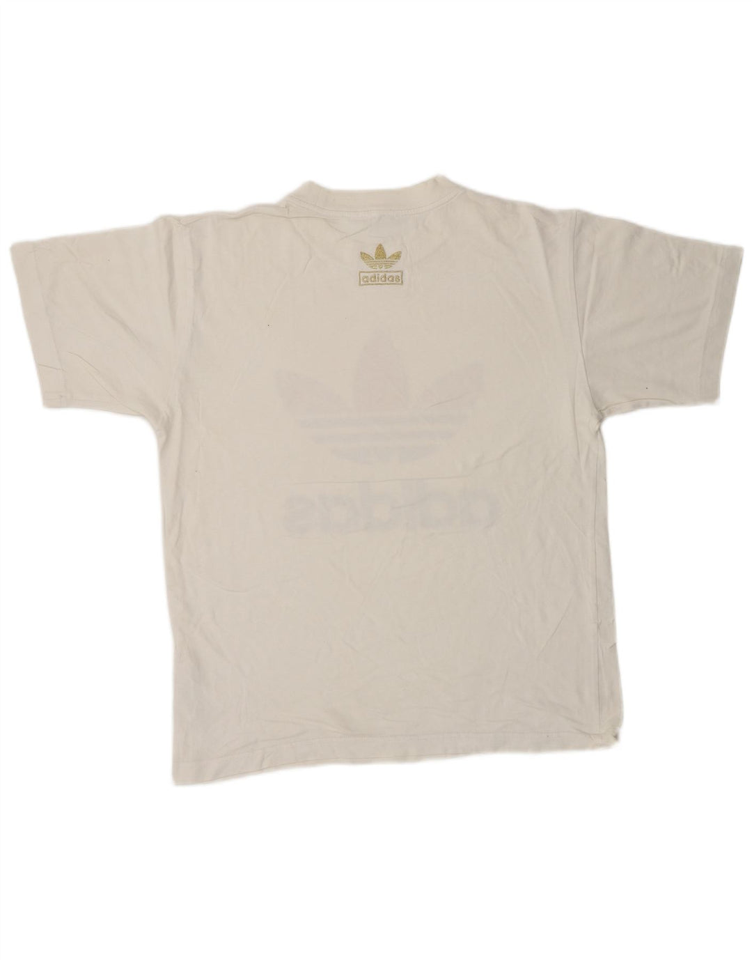 ADIDAS Herren Grafik T-Shirt Top Small Weiße Baumwolle